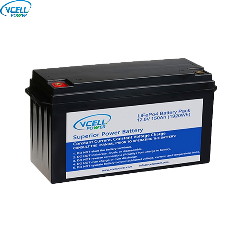 12.8V 12V 150Ah Deep Cycle LiFePO4 Battery