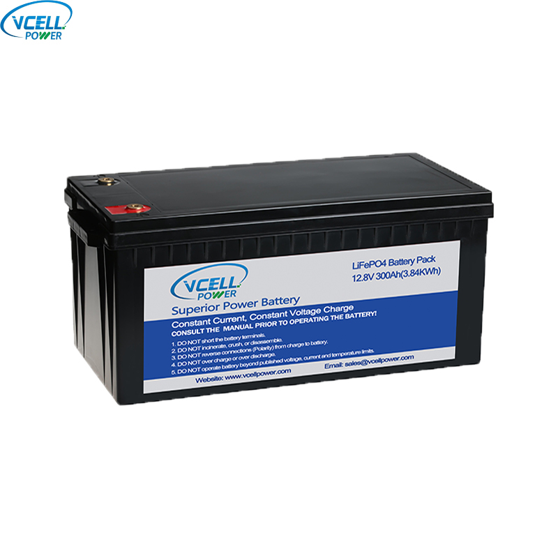 12.8V 300Ah LiFePO4 Rechargeable Battery