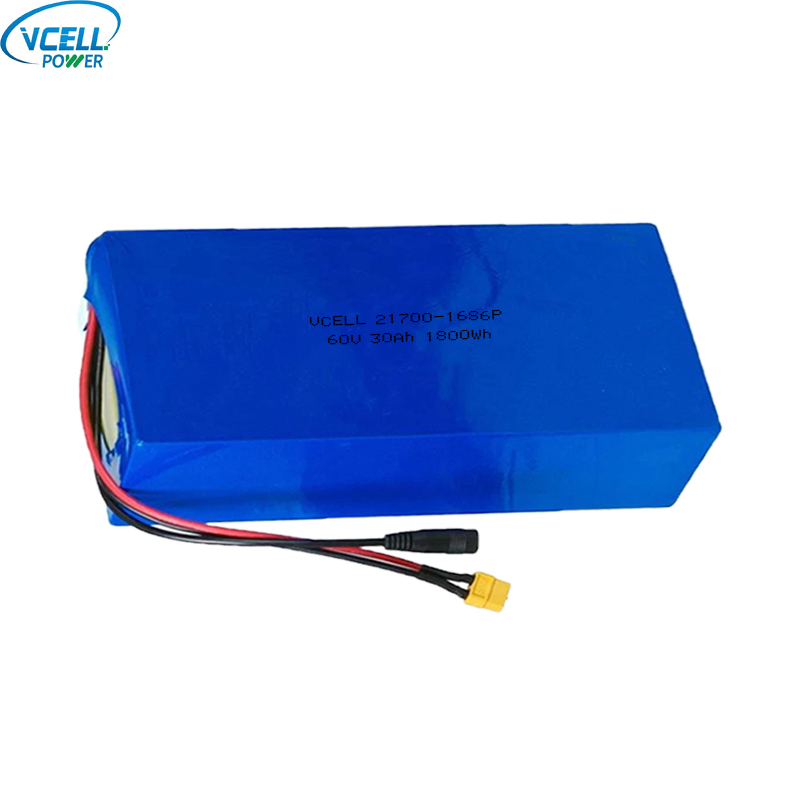 60V 30Ah Rechargeable Lithium Ion Battery Pack